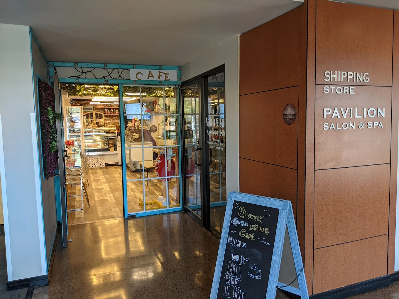 Seven Hills Istanbul Cafe storefront entrance